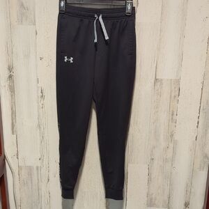 Under Armour Black Joggers with Tapered Fit and Elastic Cuffs